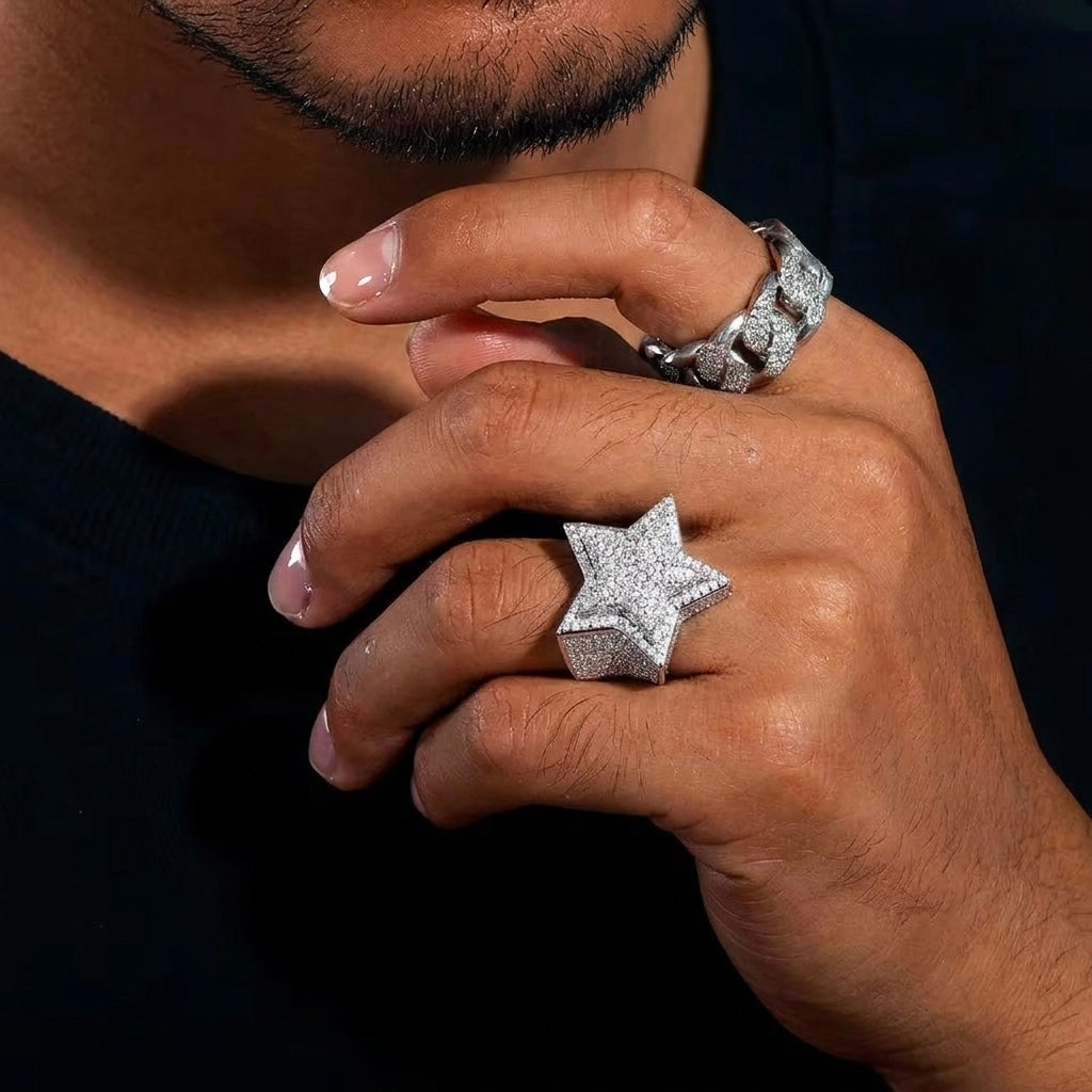 Start Moissante silver ring