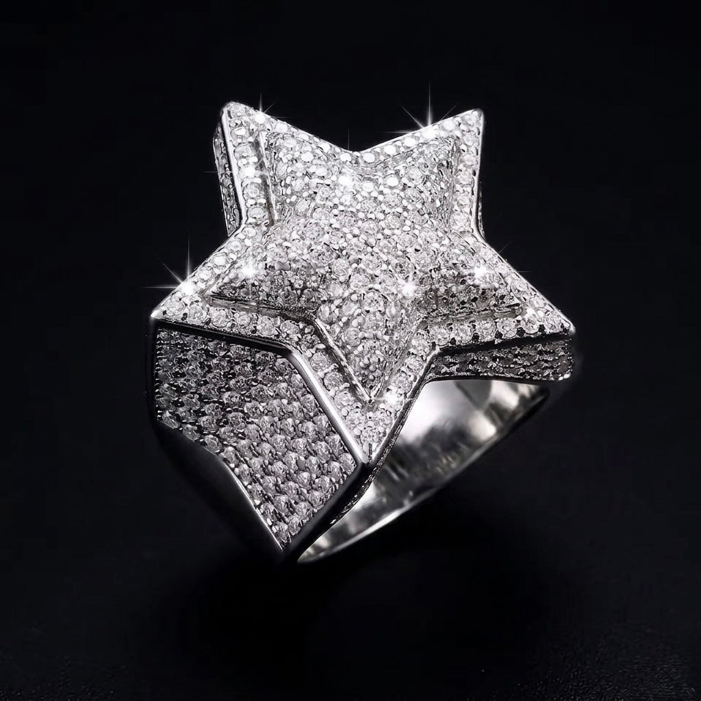 Start Moissante silver ring