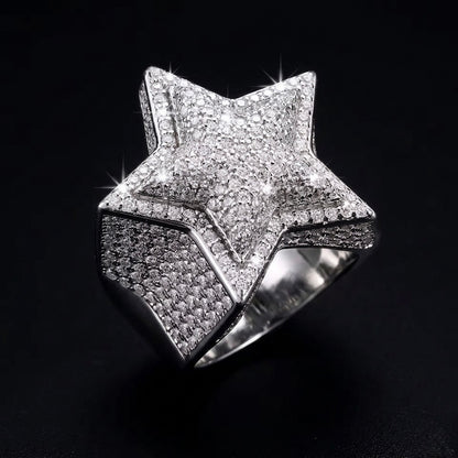 Start Moissante silver ring