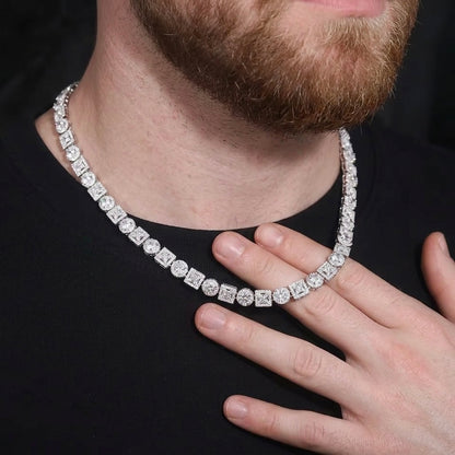 Luxury Moissanite DVVS S925 Sterling Silver chain