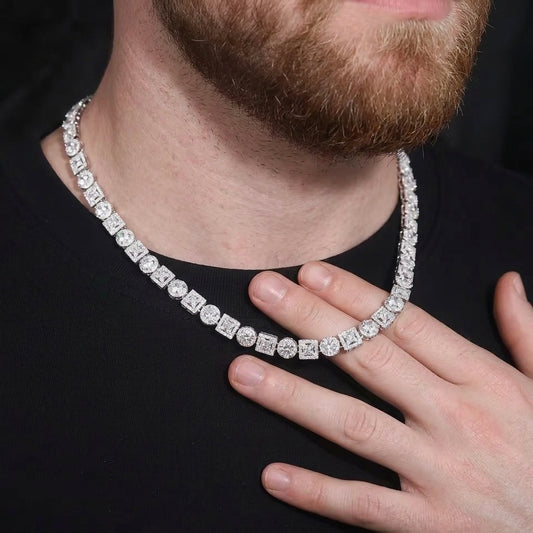 Luxury Moissanite DVVS S925 Sterling Silver chain